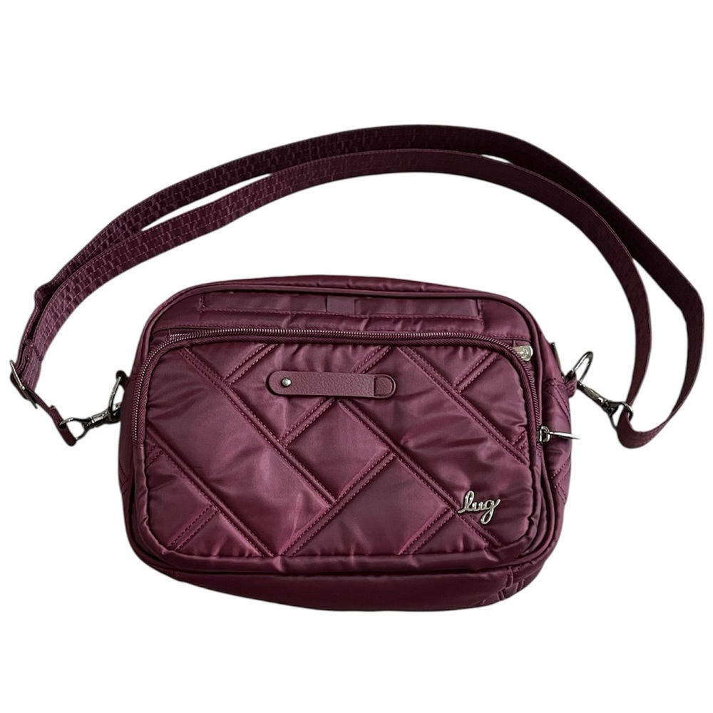 Lug Carousel XL 2 Crossbody Bag RFID Organizer‎ Travel Purse Multi Pocket Charm